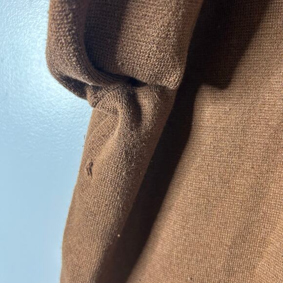 J. Crew Giselle Sweater-Blazer Women’s 2X Brown Preppy Gold Buttons Career Chic - Picture 12 of 12